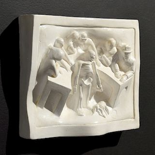 Tom Otterness "Commemorative Plaque" Relief Sculpture
