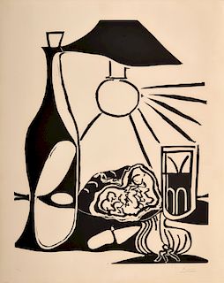 Pablo Picasso Still Life Linocut, Signed Edition