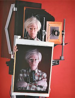 Bill Ray "Double Andy Warhol" C-print, Signed