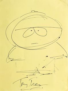 Trey Parker "South Park" Eric Cartman Drawing