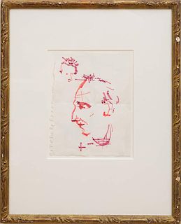 JEAN-MICHEL BASQUIAT (1960-1988): PORTRAIT OF RENÉ RICARD