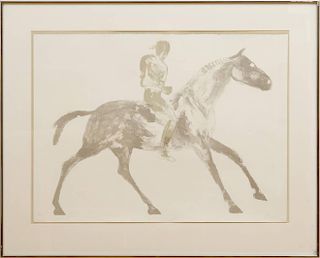 ELISABETH FRINK (1930-1993): HORSE AND RIDER III