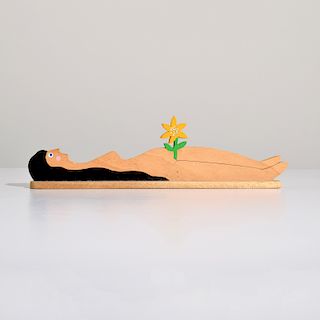 William Accorsi Erotic Sculpture, Nude & Flower