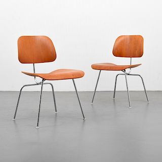 2 Charles & Ray Eames "DCM" Chairs