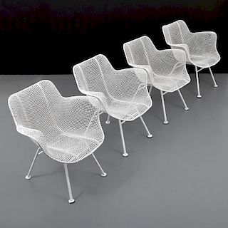Russell Woodard "Sculptura" Arm Chairs, Set of 4