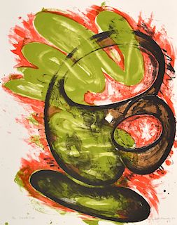 Elizabeth Murray "Snake Cup" Lithograph, Signed Edition