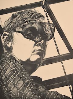 Jack Beal "Self Portrait" Lithograph, Signed Edition