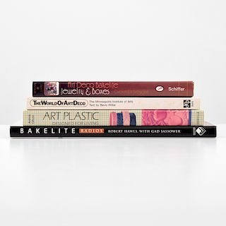 4 Reference Books: Art Deco, Bakelite, Art Plastic