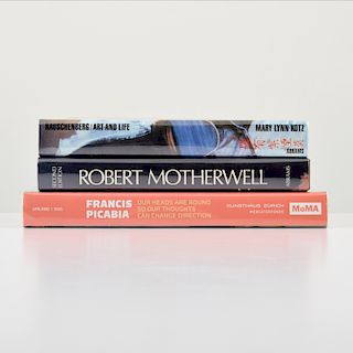 3 Reference Books: Robert Motherwell, Rauschenberg +