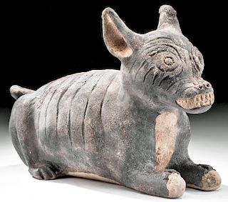 Adorable Chancay Pottery Hairless Dog