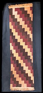 Huge Nazca Polychrome Textile Panel w/ Fringe