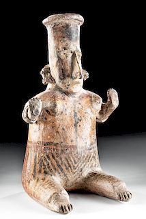 Jalisco San Juanito Pottery Seated Female Figure