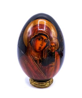 SGN. RUSSIAN LACQUERED EGG 