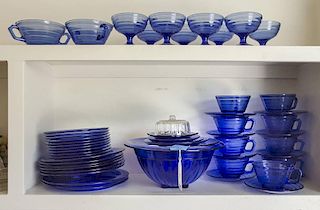 Blue Glass Tableware