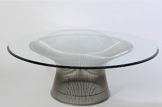 Warren Platner for Knoll Glass Top Coffee Table