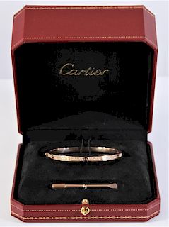 Cartier 18K Love Bracelet Pave' Diamonds 16.6 G