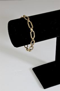 Ladies 14k Yellow Gold Chain Bracelet 8.5 Grams