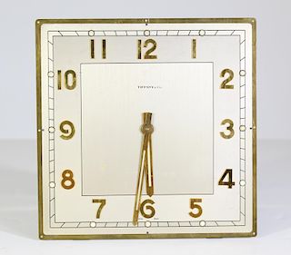 Tiffany and Co. Gold-Plated Clock