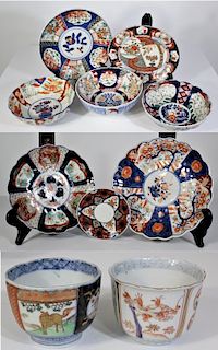 Antique Japanese Imari Porcelain Group