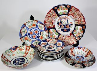 Japanese Imari Porcelain Group