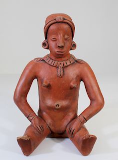 African Terracotta Seated Figure
