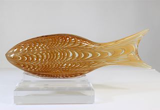Large Murano-Style Glass Fish