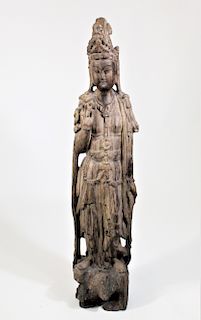 Large Standing Terracotta Quanyin