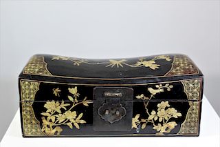 Japanese Lacquered Pillow Box