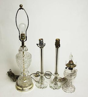 4 Glass Table Lamps