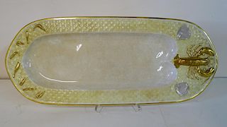 ENGLISH PORCELAIN LOBSTER TRAY 