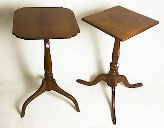 Two Tripod Leg Tables
