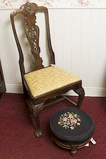 Chair and Footstool