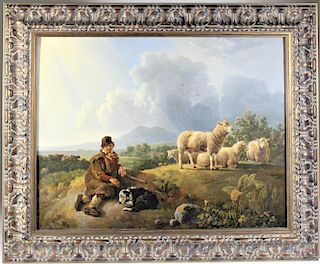 Leendert de Koningh (1777-1849) Dutch, O/Panel