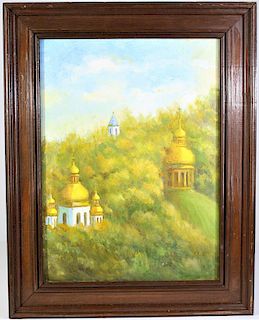 View of Vydubytsky Monastery in Kiev, O/C