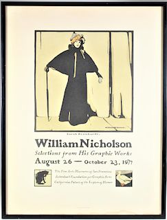 Poster for William Nicholson Exhibition 1977