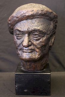 Stanley Spring. Signed Bronze Bust Of A Gentleman
