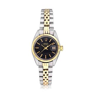 Rolex Oyster Perpetual Date Ref. 6917 in Steel and 14K gold