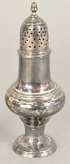 Early sterling silver caster, ht. 5 1/2", 2.9 t.oz.