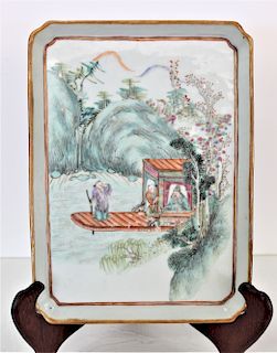 Early Hand Painted Chinese Tray