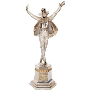 Large Solid Silver Figure Statue of Michael Jackson "King of Pop" by Dhand