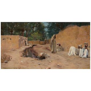 Charles James Theriat Orientalist Oil Painting, circa 1890