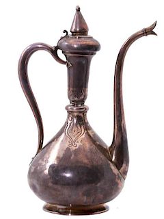 FRENCH SILVER EWER IN ORIENTAL STYLE BY FALIZE