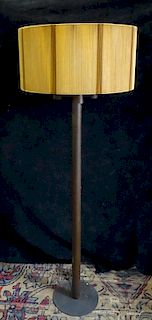 MID CENTURY FLOOR LAMP 61.5"H 22" DIA. SHADE