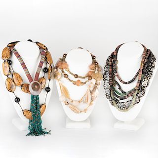 Group of Seven Miscellaneous Beaded Necklaces