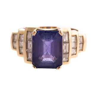 A Le Vian Tanzanite & Diamond Ring in 14K