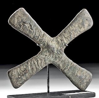 19th C. Congolese Katanga Copper Cross Currency
