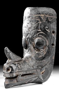 Early 20th C. Dayak Wood Hudoq Mask - Wild Boar