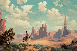 Fred Lucas | Indian in Monument Valley