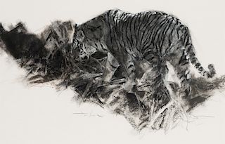 Terry Donahue | Siberian Tigers - Charcoal