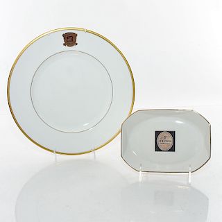 ROYAL DOULTON GUINNESS TRAY AND DELACOURT PLATE